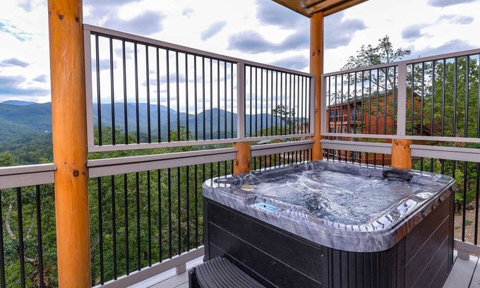 Gatlinburg - Pigeon Forge Cabin | Point of Grace - Private Indoor Pool, hot tub, theater room, game room, mountain views, & more!