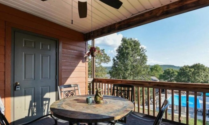 Table Rock Condo | Pointe Royale, Ground Floor, Pool view from deck