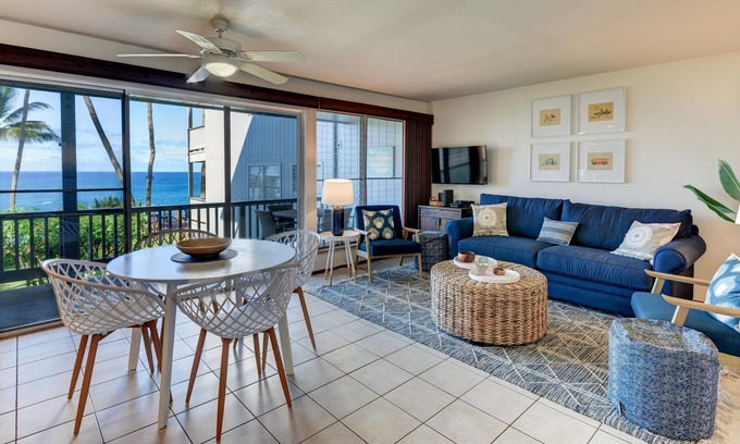 Poipu Condo | Poipu Palms #102 Oceanfront, pool, near beach