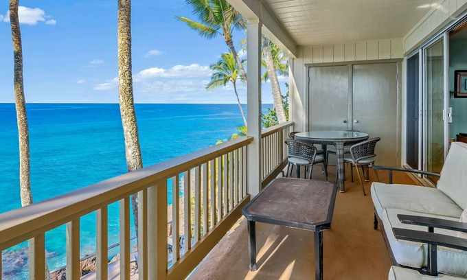Poipu Condo | Poipu Palms 303 By Parrish Kauai - oceanfront views & walk to beach