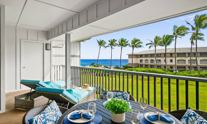 Poipu Condo | Poipu Sands #425 - Stunning 2BR Condo with Ocean Views off Both Lanais!