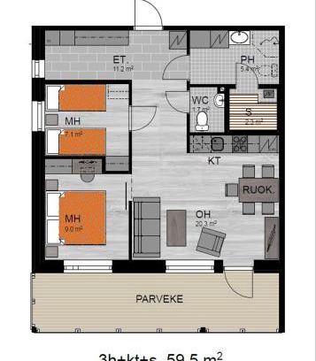Yllas Apartment | Polar Charm huoneistot H ja J