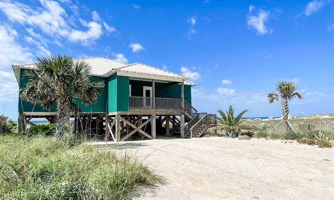 Fort Morgan House | Pompano Palms.4 BR/4 BA Directly On Private Beach!