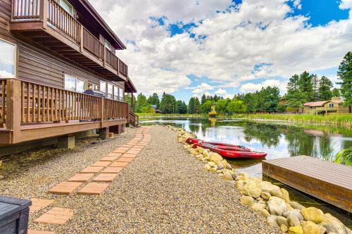 Pinetop-Lakeside House | Pond Access and Private Dock Lakeside Cabin