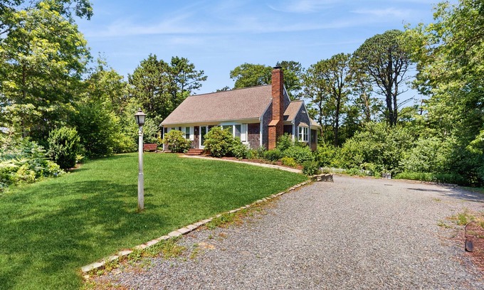 South Dennis House | Pond view home w/AC, sunroom, kayak & near town and beaches