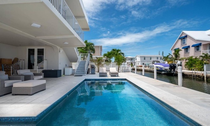 Marathon House | Pool, 4 Bikes, 3 Bedrooms, Instant Open Atlantic Boating Access, Outdoor Space!