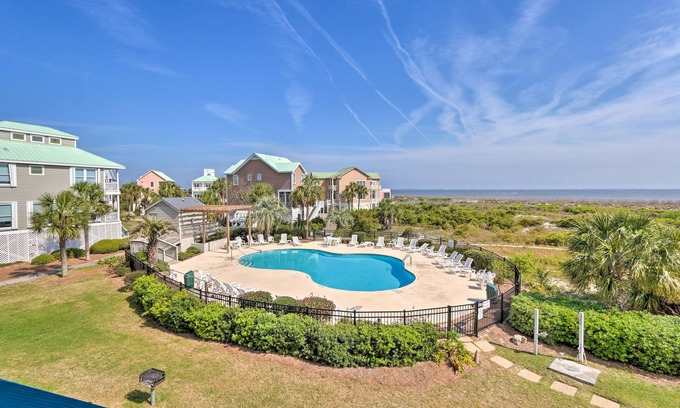 Beachwalk Condo | Pool Access & Views at Saint Helena Island Condo!