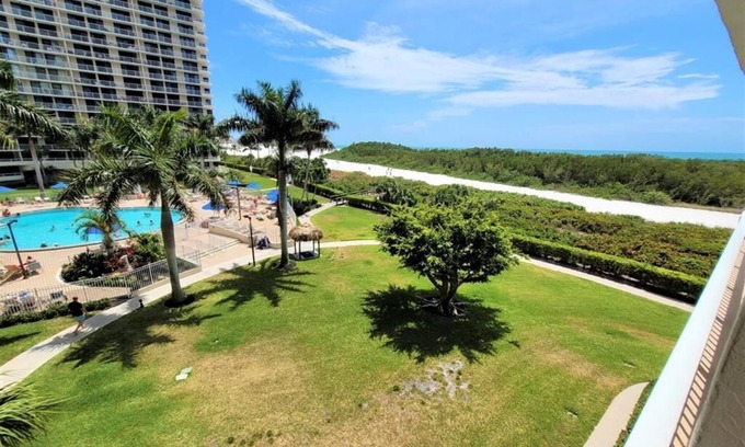 Marco Island Condo | Pool and Beach views from this Beach Condo