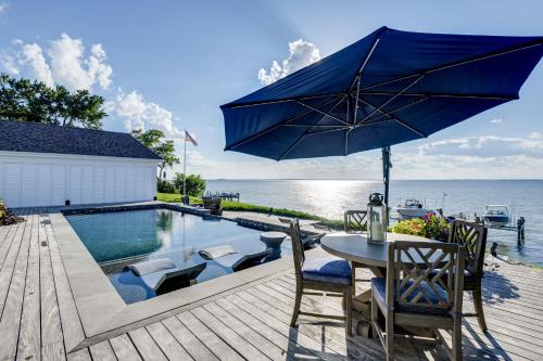 Stevensville House | Pool and Stunning Water Views Kent Island Home!