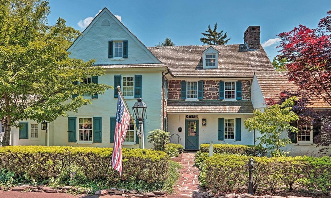 Lansdale House | Pool & Courtyard: Timeless Home in Lansdale