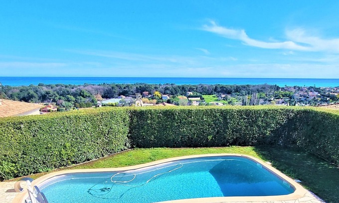 Biot Villa | Pool villa with magnificent panoramic sea view
