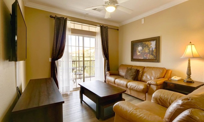 Four Corners Apartment | Poolside condo at Tuscana Resort with Hot Tub. Close to Disney!