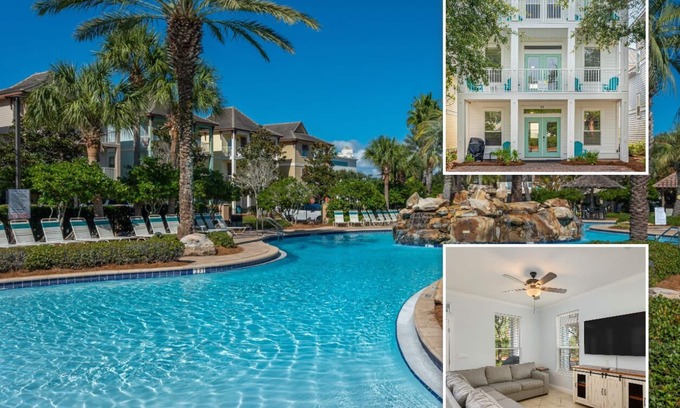 Villages of Crystal Beach House | Poolside Haven! Spring break deals, book now! 6 bedroom/3.5 bath/Sleeps16