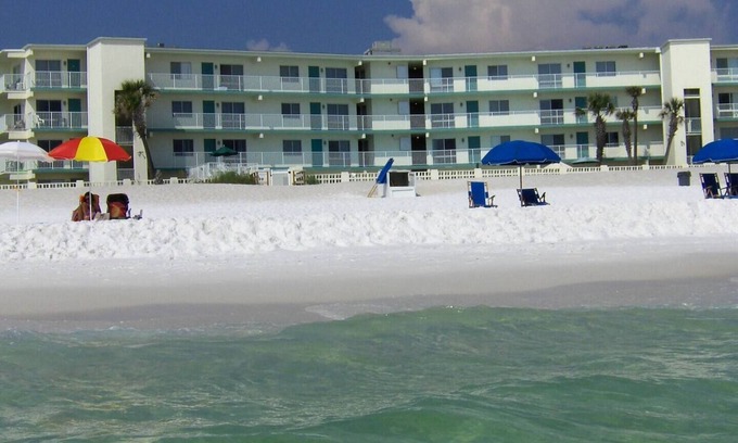 Fort Walton Beach Condo | Poolside pet-friendly, just feet from the beach.