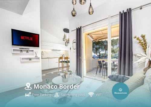 Beausoleil Apartment | Porte de Monaco - Terrasse vue mer - Parking - CN