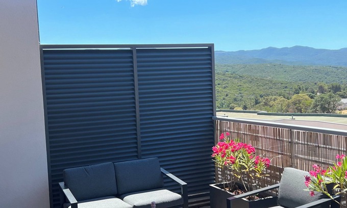 Porticcio Apartment | Porticcio/superb T2, XXL terrace, 2 minutes from beaches, shops, quiet area