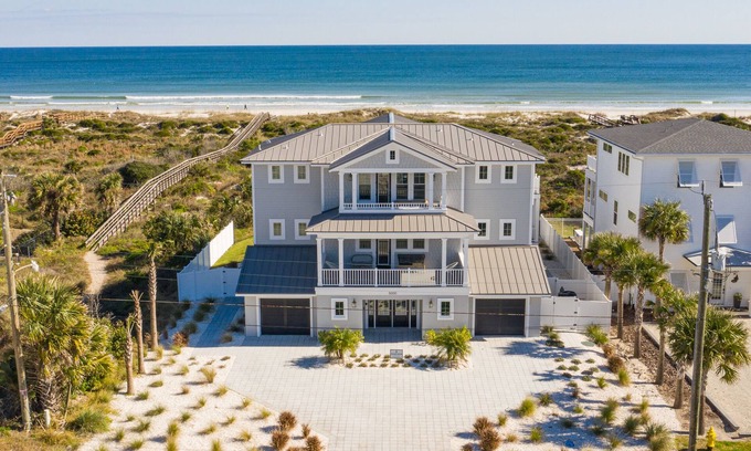 Butler Beach House | Premier Oceanfront Luxury Vacation Rental With Mediterranean Pool and Hot Tub