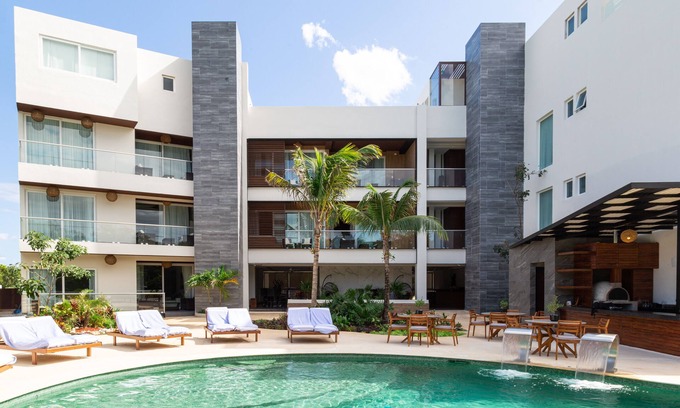 Akumal Apartment | Premium Top Floor Apartment Seaview BBQ Pool 302A