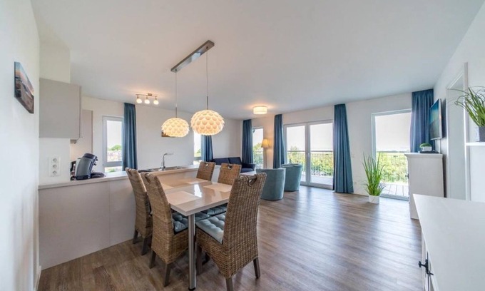 Schillig Apartment | Premiumapartment in Toller Lage am Deich mit Sauna, Großem Balkon und Meerblick - Nordseeresort