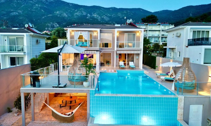 Oludeniz Villa | Prestige Villa with infinity pool gorgeous sunset