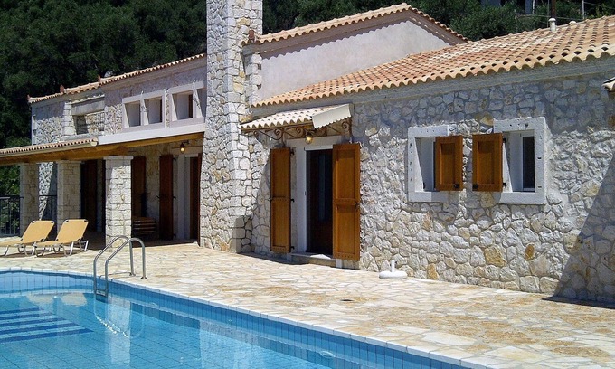 Barbati Villa | Prestige Villas | NISSAKI | 5* Stone Olive Press, Large Pool with Sea Views