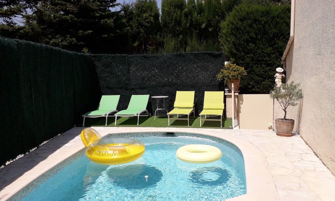 Cros-de-Cagnes Villa | Pretty villa with private pool, garden, air conditioning and parking, Cagnes/mer