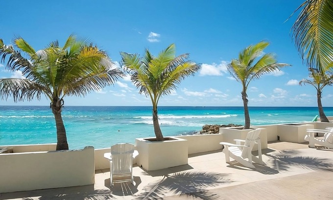 St. Lawrence Gap Hotel | Prime Location! Onsite Pool, Free Parking, Oceanfront, Near Turtle Beach