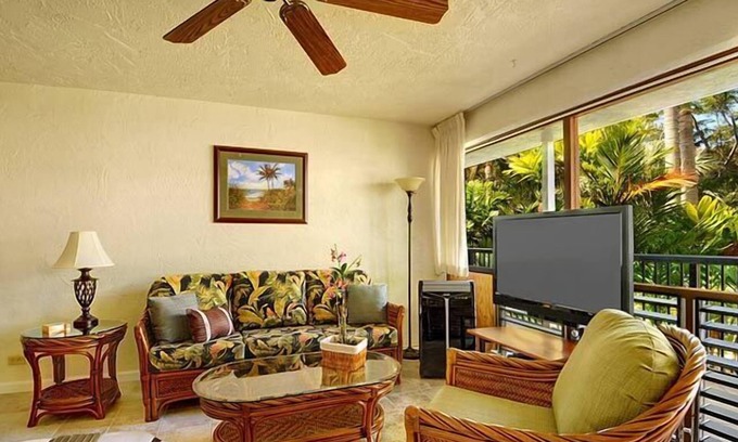 Poipu Condo | Prince Kuhio 214, Extra Spacious Studio with A/C, on the Sunny South Side