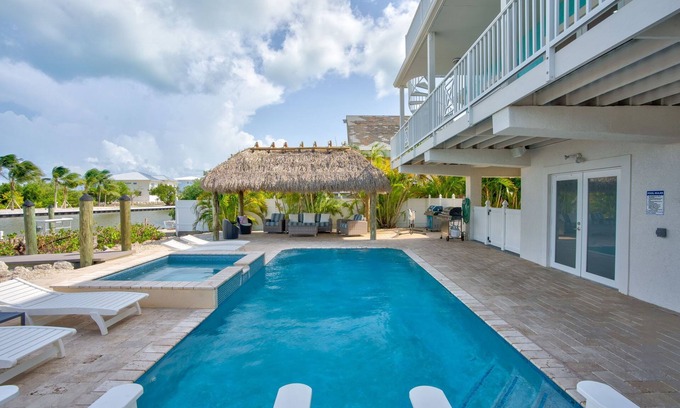 Marathon House | Priv Pool + Spa, Walk to Beach, Dock, Tiki, Pets