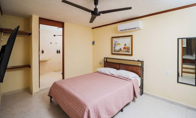 Downtown Cancun Apartment | Private 1-Bedroom Suite in Cancún with Living Area