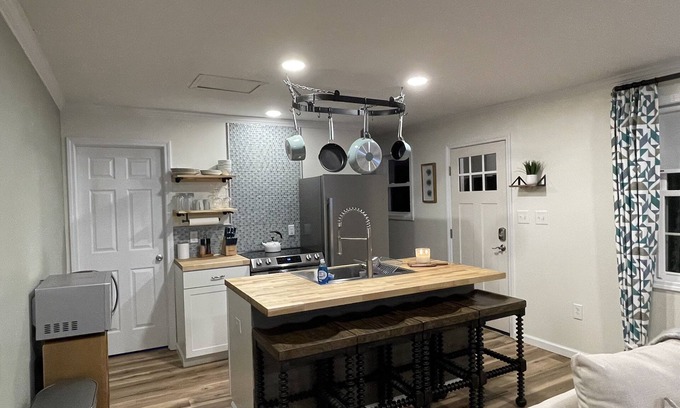 Greensboro House | Private Apartment with private deck to include seating and grill!