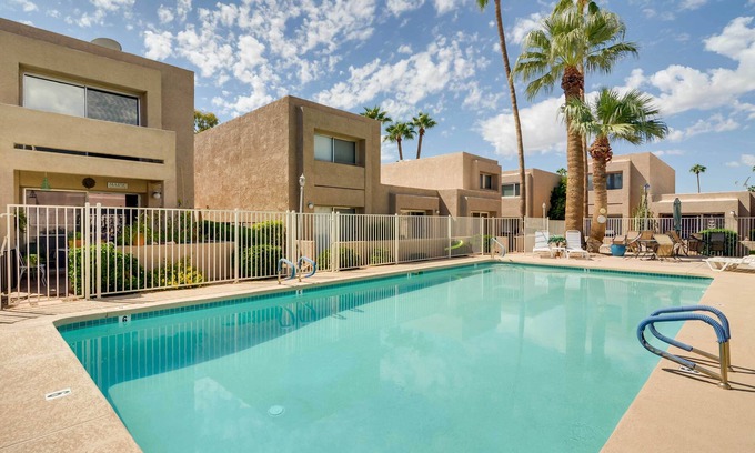 Fountain of the Sun House | Private Backyard: Sunny Mesa Home w/Pool Access