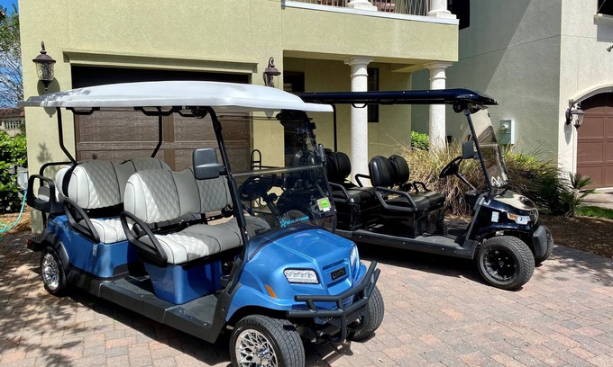 Villa Lago House | Private Balconies ~ Two Golf Carts ~ Golf Course Community ~ Community Pool