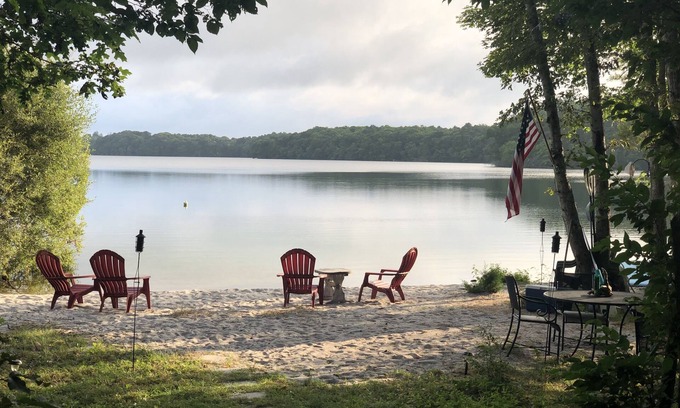 East Falmouth House | Private beach and wooded retreat on Coonamessett Pond