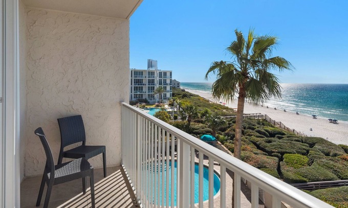 Seagrove Beach Condo | Private Beach Access w/Beach Chairs & Heated Pool + Free Attraction Tickets!