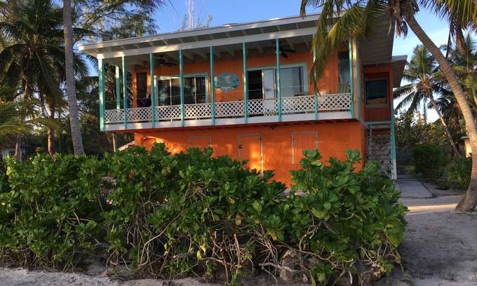 South Andros House | Private beachfront villa turquoise waters