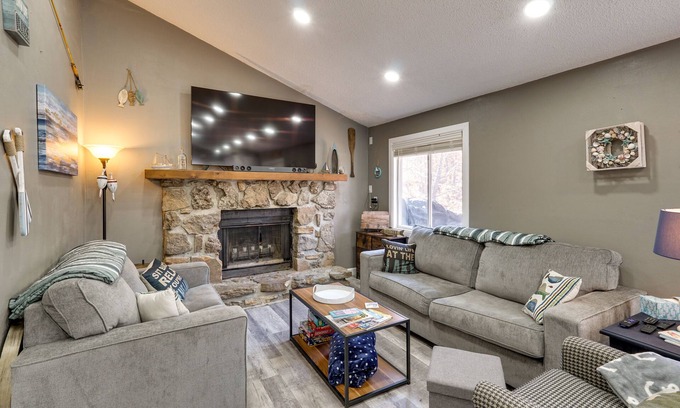 McColley House | Private Boat Dock: Sunrise Beach Home w/Fire Pit