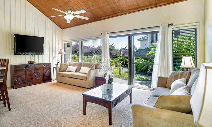 Poipu Apartment | Private Condo w/Amazing Sunset View, Shared Pools/Hot Tub - Walk to Beaches