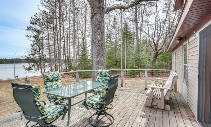 Eagle River Cottage | Private Dock, Deck & Yard: Deerskin Lake Retreat!