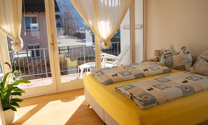 Dornbirn House | Private doublebed Room with balcony in shared house