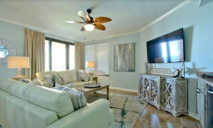 Orange Beach Condo | Private Fishing Pier! Spacious Condo -Four Seasons of Romar Beach Condo 304W -