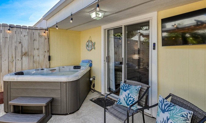 Vilano Beach House | Private Garden, Hot Tub, Fire Pit, Walk to Beach, Minutes to Historic Downtown, $300 in Free Tickets