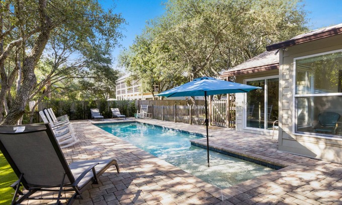 Seacrest House | Private Heated Pool, Private Boardwalk to Beach, Beach Set-Up