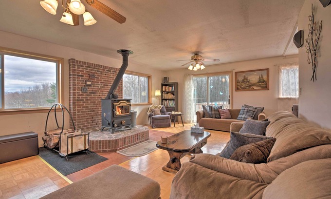 Orson House | Private Hot Tub & Fireplace: Poconos Home!