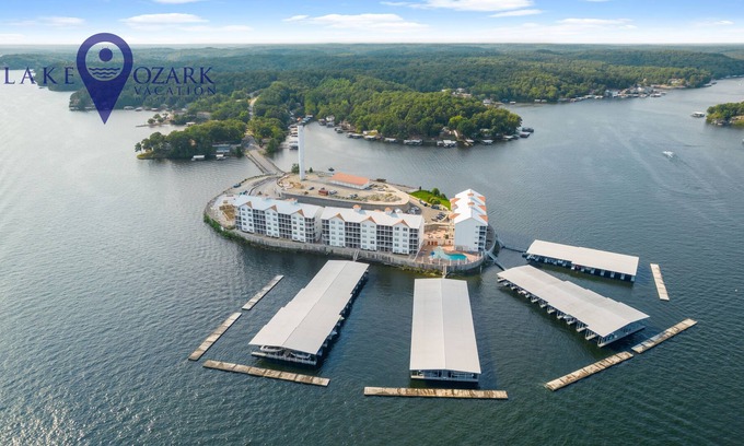 Rocky Mount Condo | Private Island Lake Living! Incredible Views from Isla Del Sol! Pool, Fire-Pits+