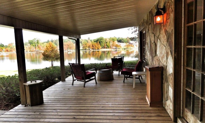 Turtle Beach House | Private Lake House with 4 acres-boat house-fire pit-sleeps 12