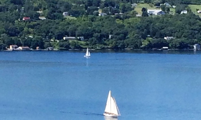 Burdett House | Private Luxury Retreat. Perched Atop A Bluff, Incredible Lake And Village View