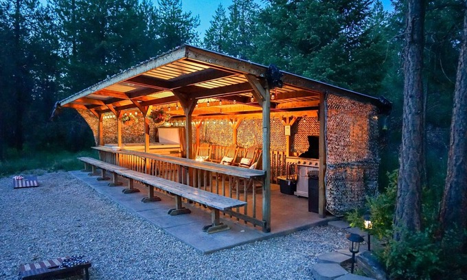 Athol House | Private Oasis Awaits: Cabana and Hot Tub