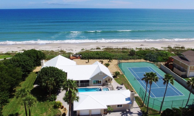 Ocean Park House | Private Oceanfront Estate Tennis-Pickleball Pool-Spa Golden Sands® Emerald
