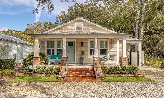 Saint Simons Island House | Private pool and walking distance to shops, restaurants and beach.